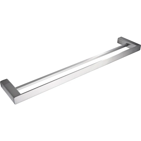 PLD Surface 800mm Double Towel Rail - Satin Nickel