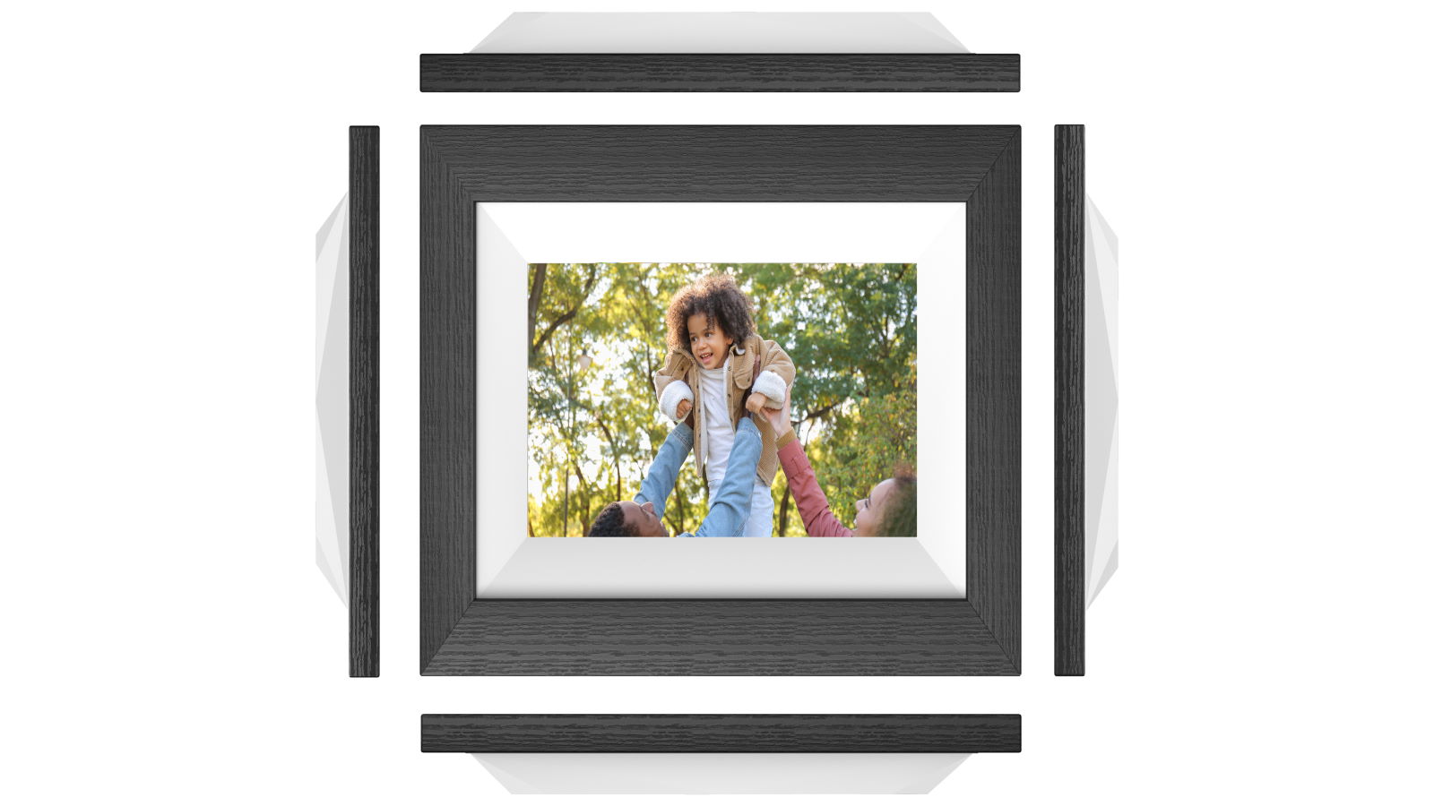 FotoStream 7inch Frameo WiFi Digital Photo Frame with 3