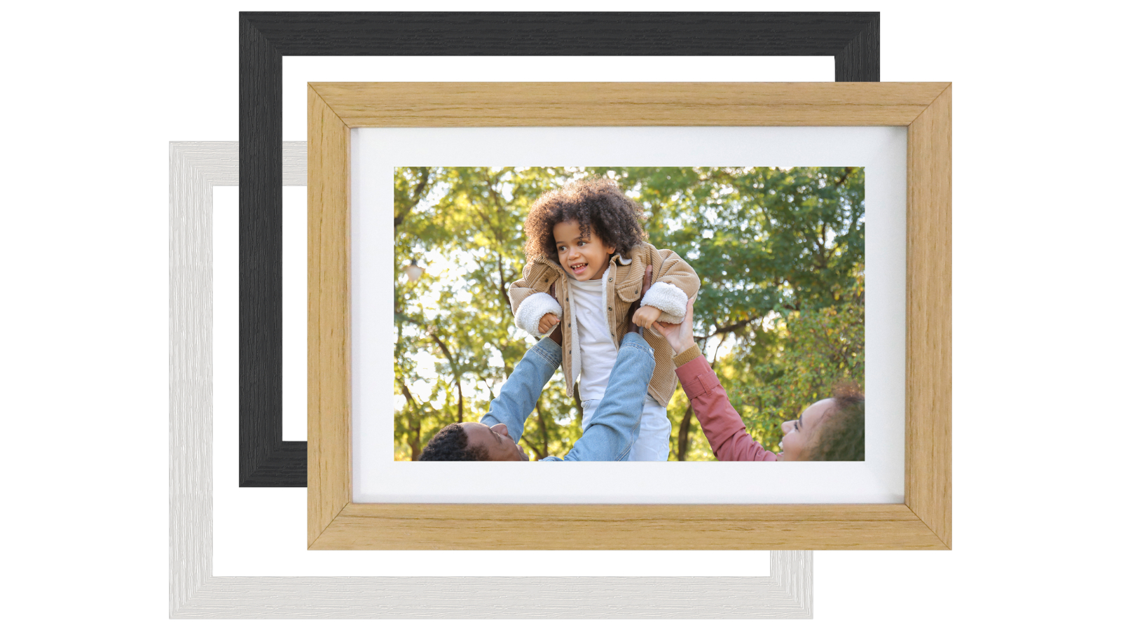 FotoStream 7inch Frameo WiFi Digital Photo Frame with 3
