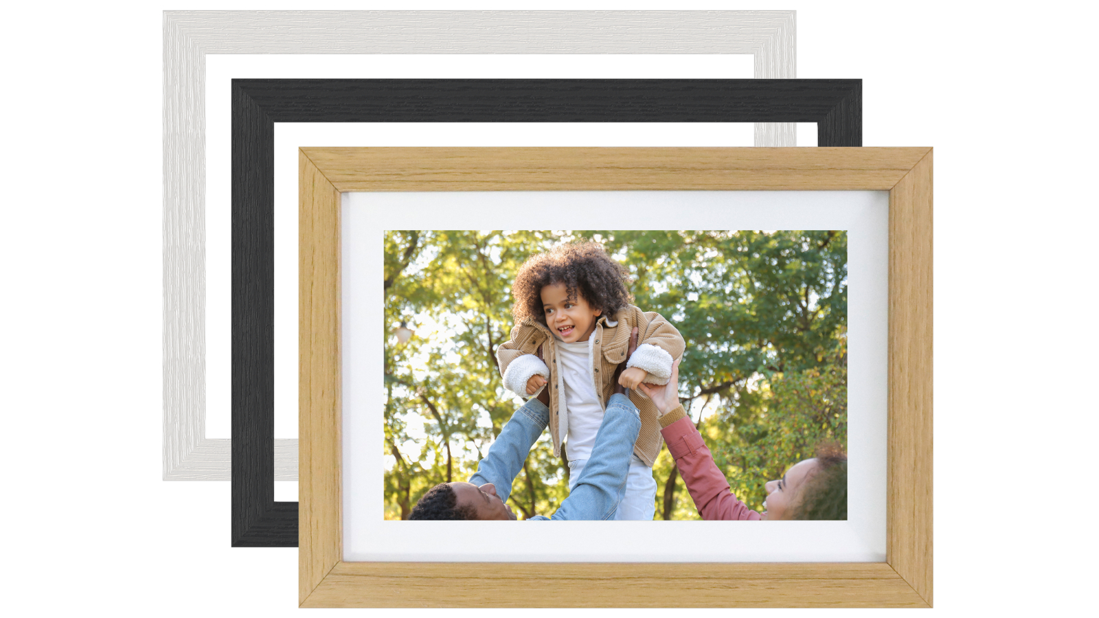 FotoStream 7inch Frameo WiFi Digital Photo Frame with 3