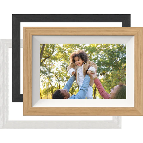 FotoStream 10.1-inch Frameo Wi-Fi Digital Photo Frame with 3 Interchangeable Frames
