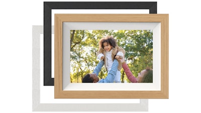 FotoStream 10.1-inch Frameo Wi-Fi Digital Photo Frame with 3 Interchangeable Frames