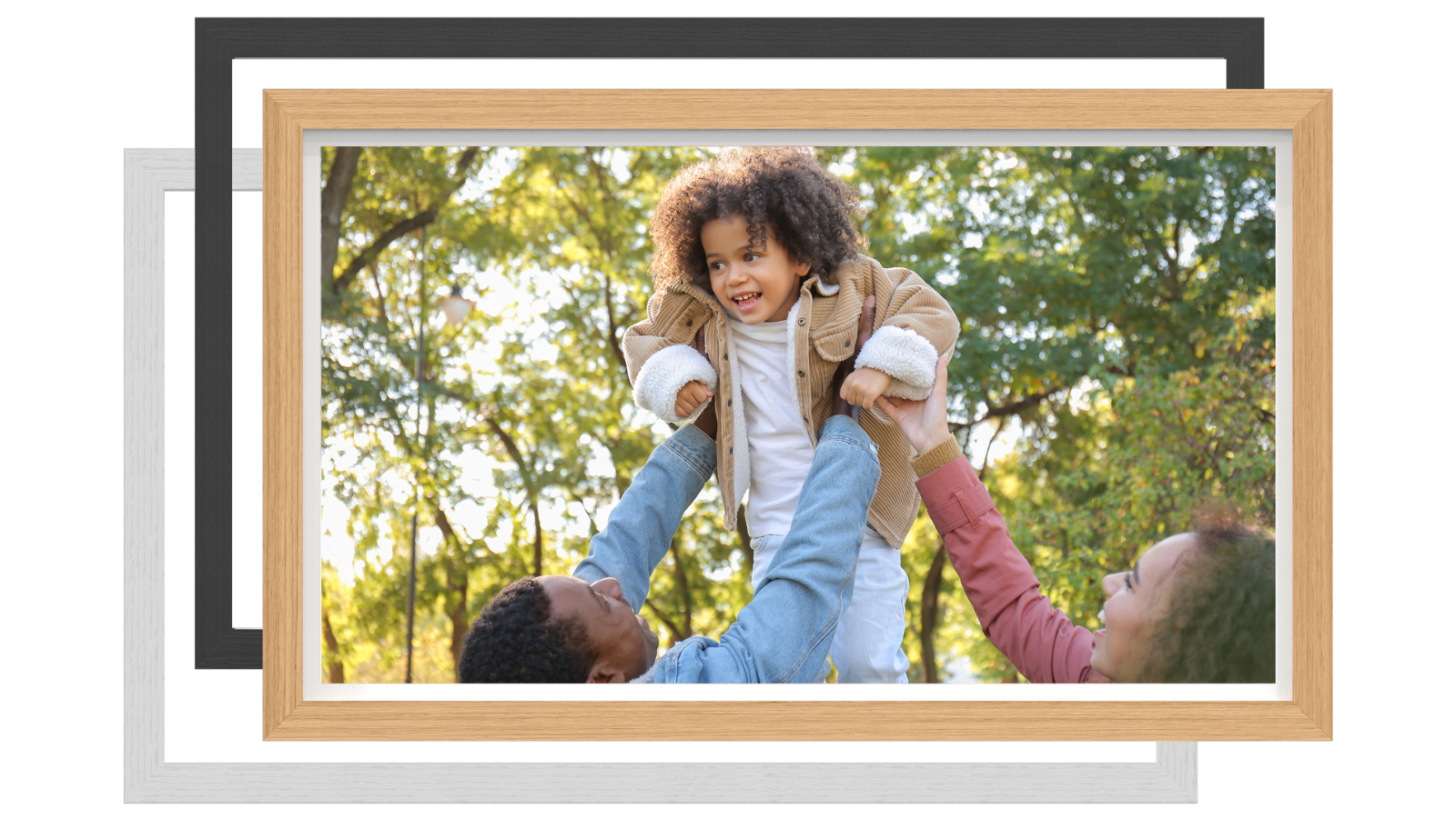 Multi Photo Picture Frame Holds 6 7x5 Photos in a 30mm Oak Veneer Frame 