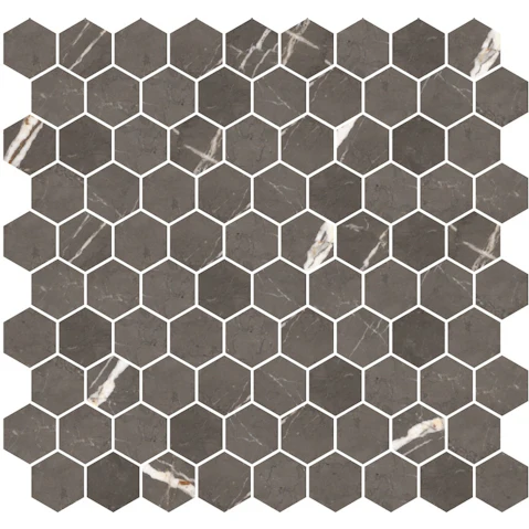 Pietra Grey Hexagon 272x282mm Honed Tile