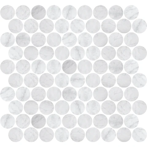 Italian Carrara Penny 282x273mm Honed Tile