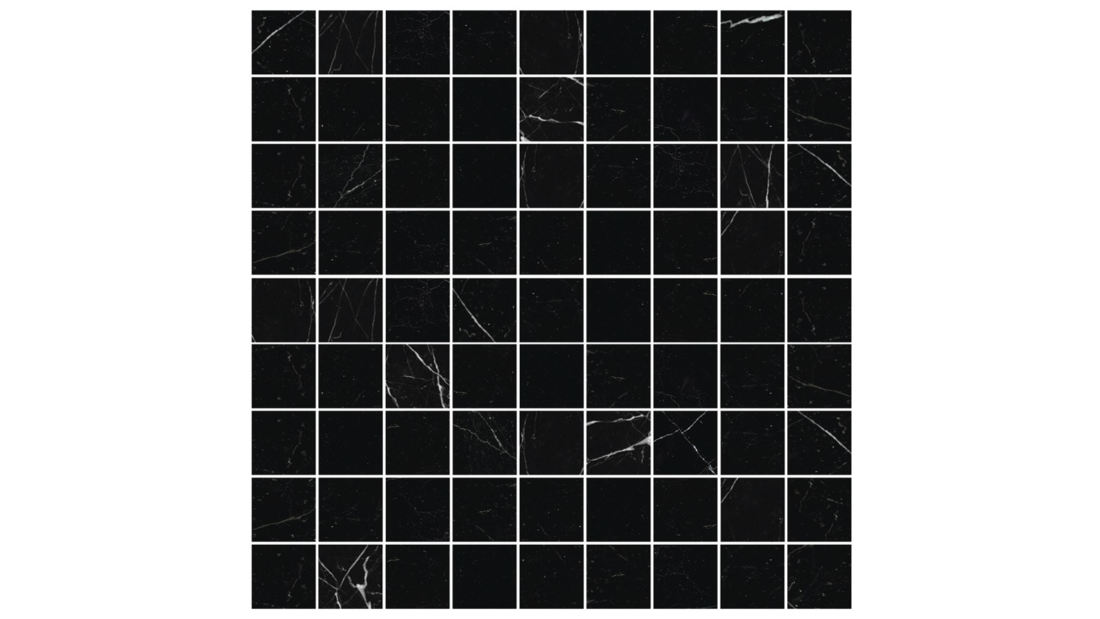 Nero Marquina Square 282x282mm Honed Tile