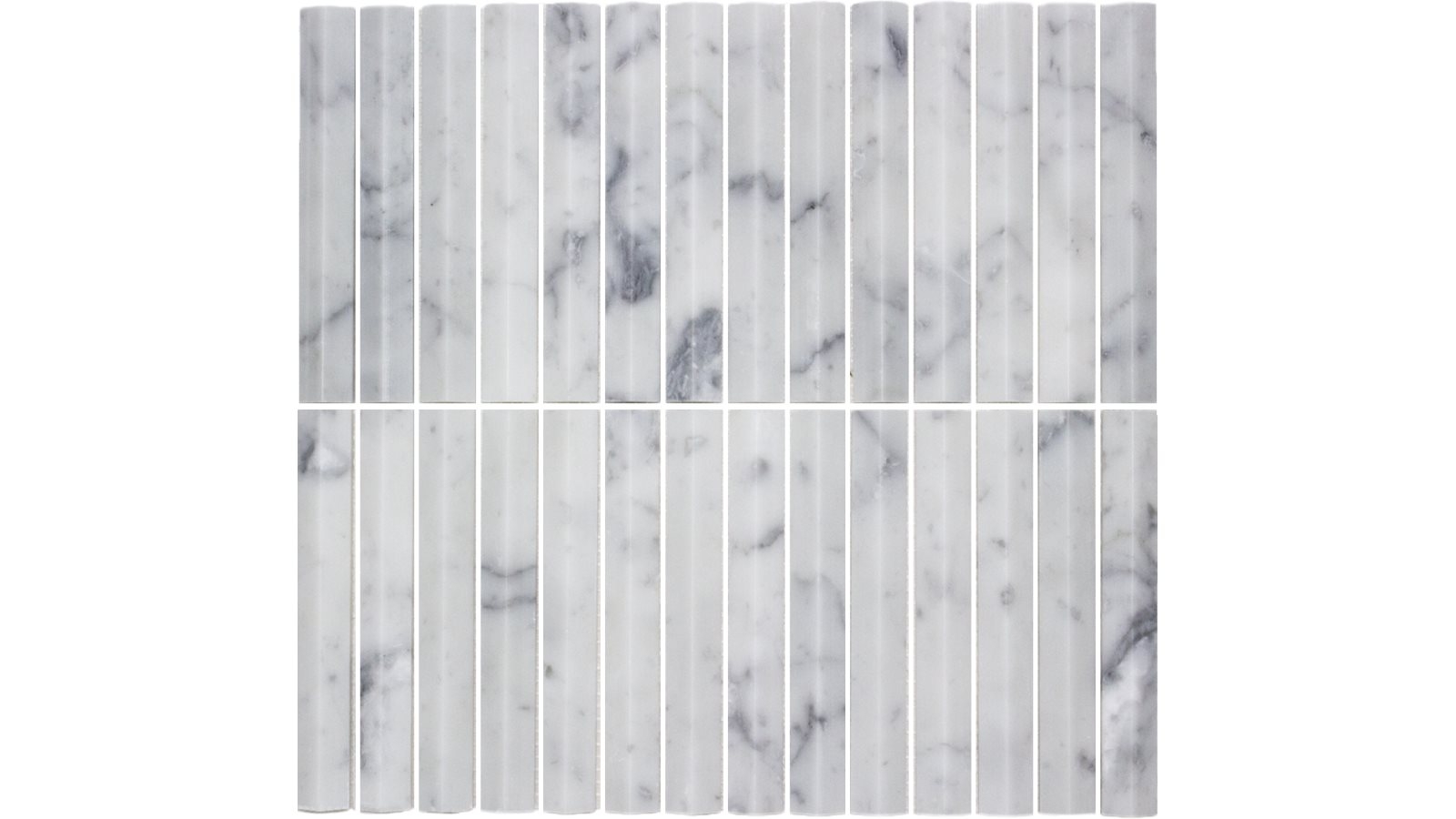 S.Sticks Carrara 306x292mmm Honed Mosaics Tile