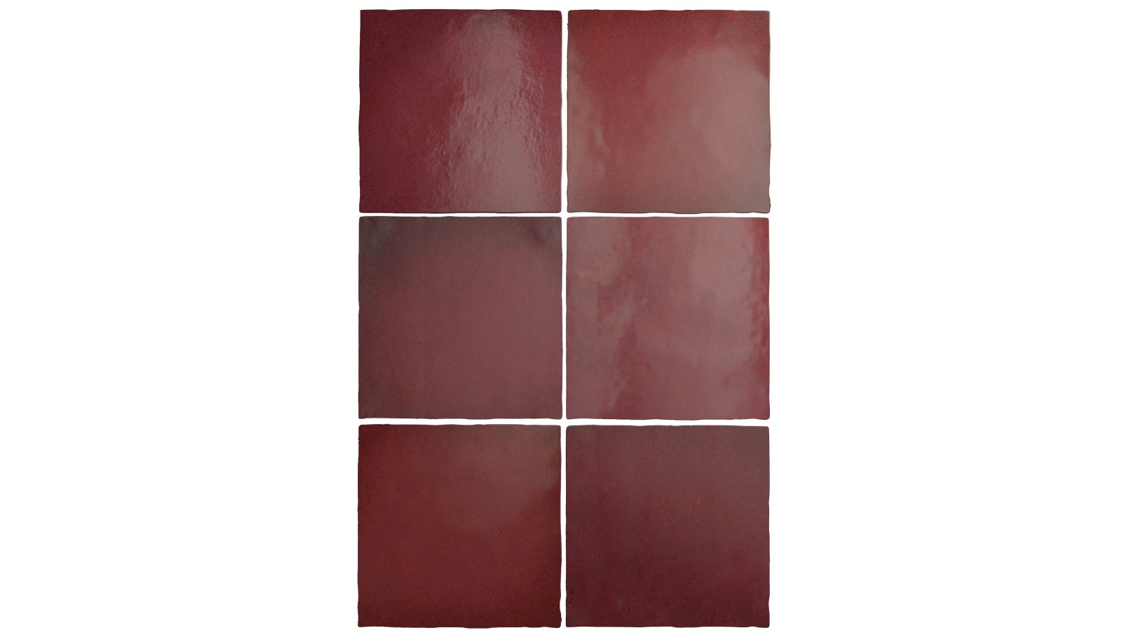 Magma Burgundy 132x132mm Matt Tile | Harvey Norman