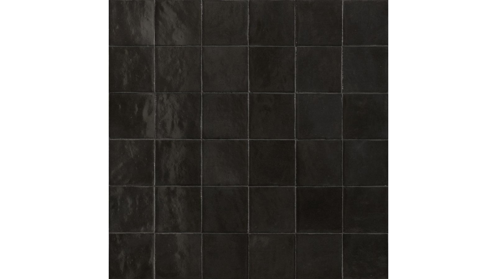 Zellige Carbone 100x100mm Gloss Tile