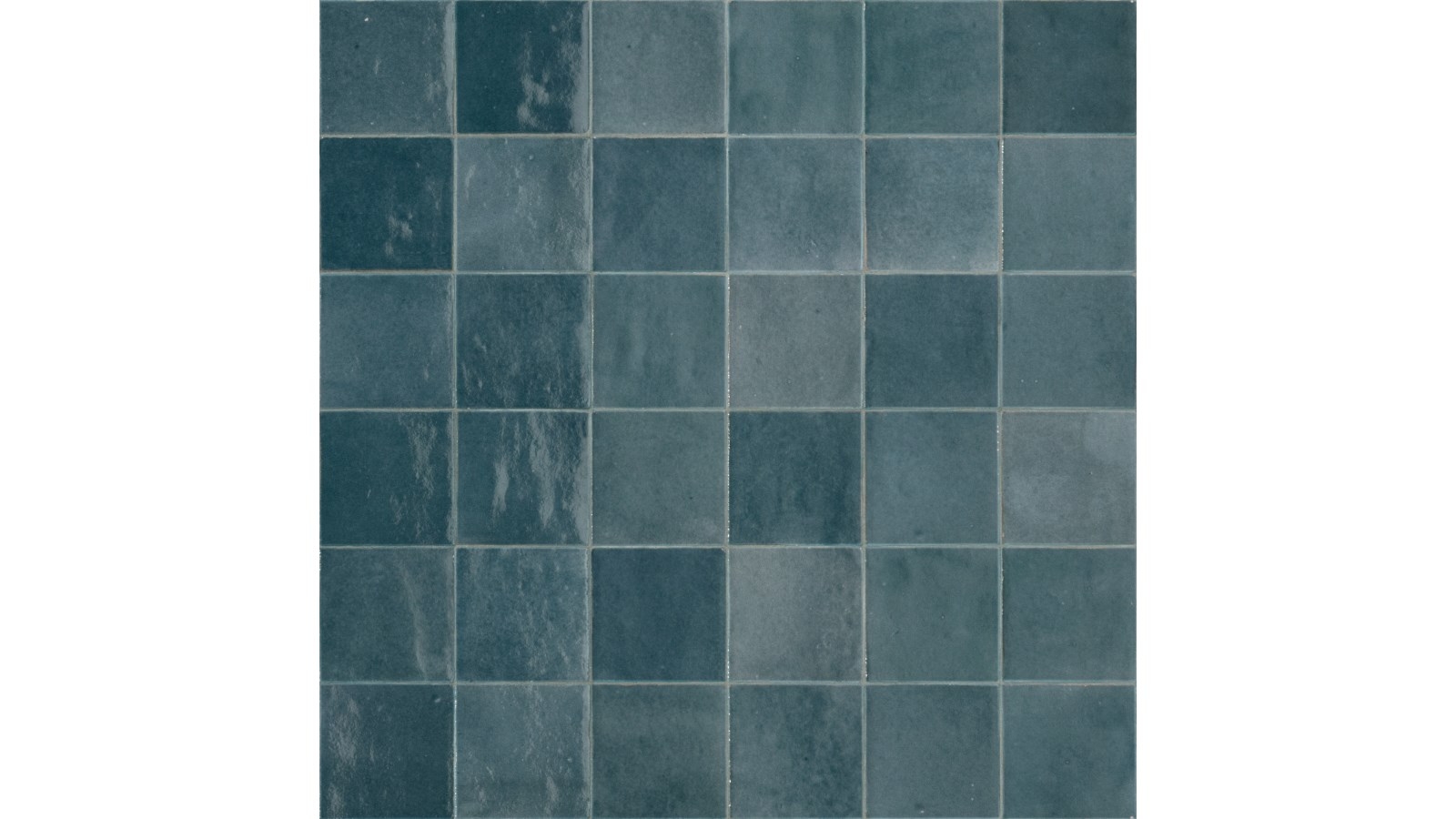 Zellige Petrolio 100x100mm Gloss Tile