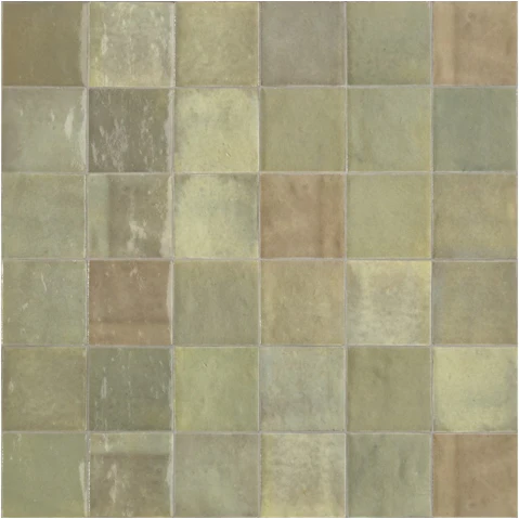 Zellige Salvia 100x100mm Gloss Tile