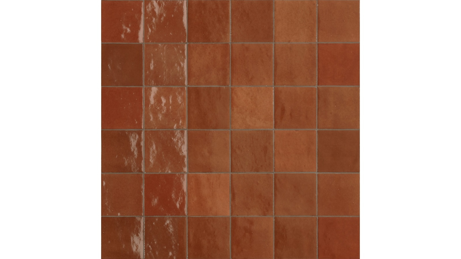 Zellige Corallo 100x100mm Gloss Tile