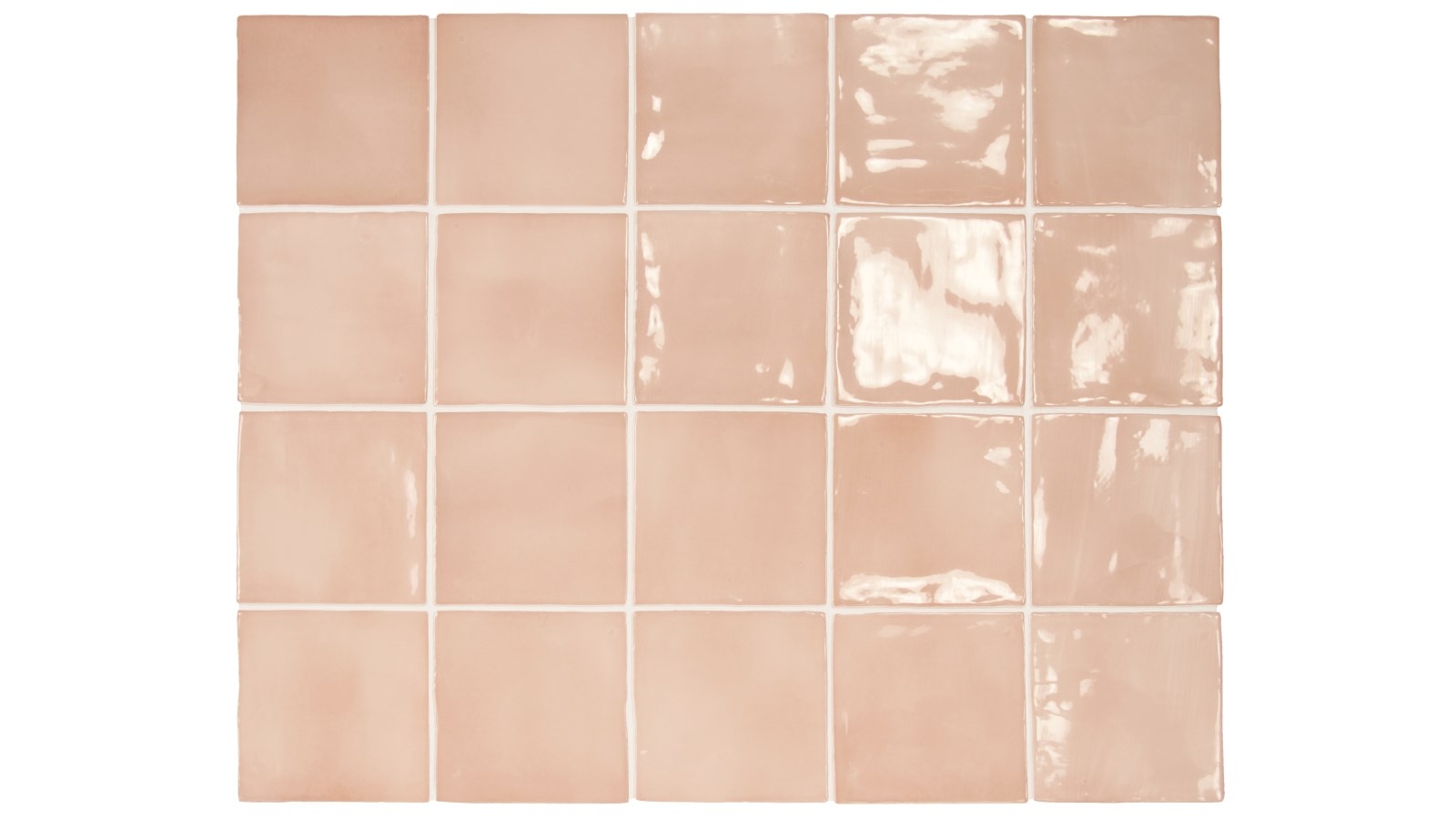 Manacor Blush Pink 100x100mm Gloss Tile