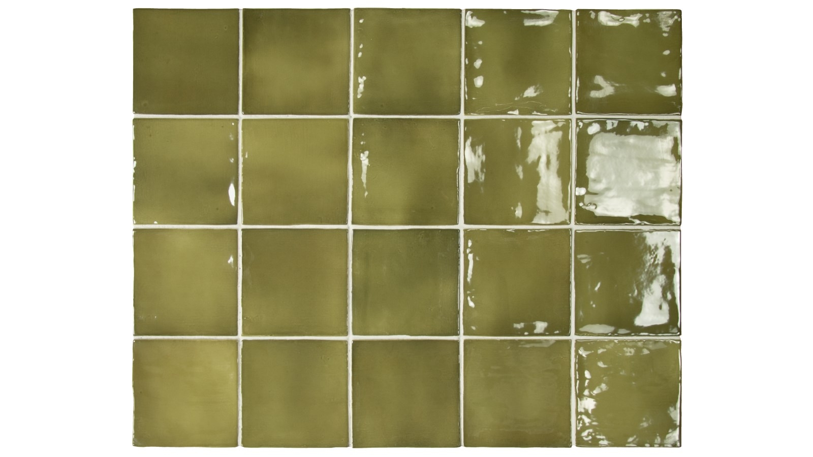 Manacor Basil Green 100x100mm Gloss Tile