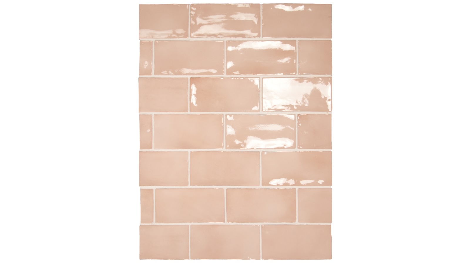 Manacor Blush Pink  75x150mm Gloss Tile