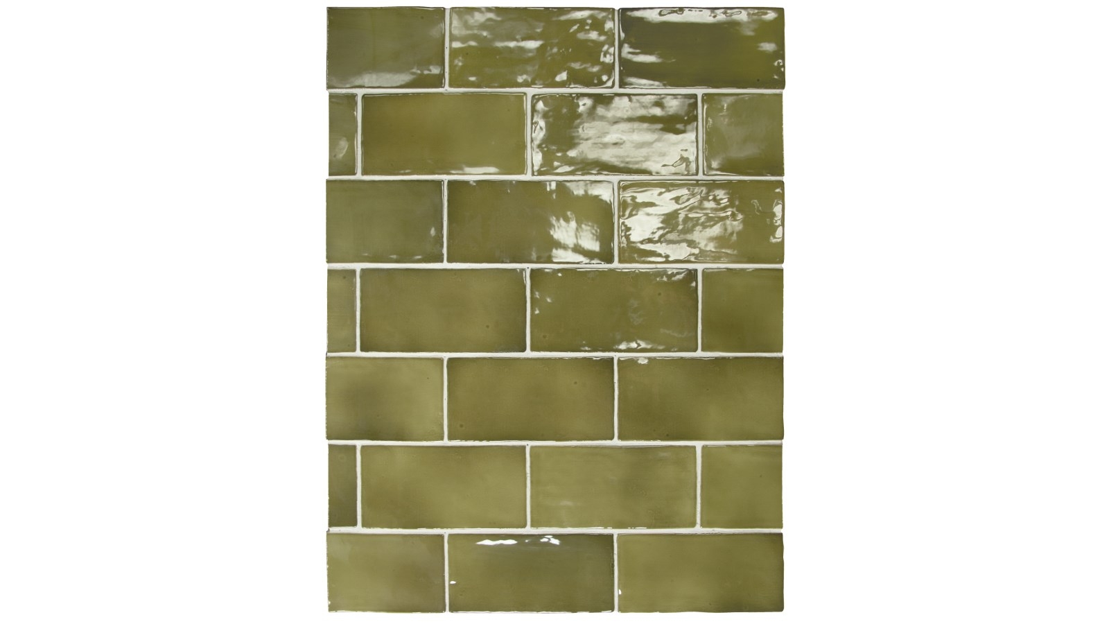 Manacor Basil Green 75x150mm Gloss Tile