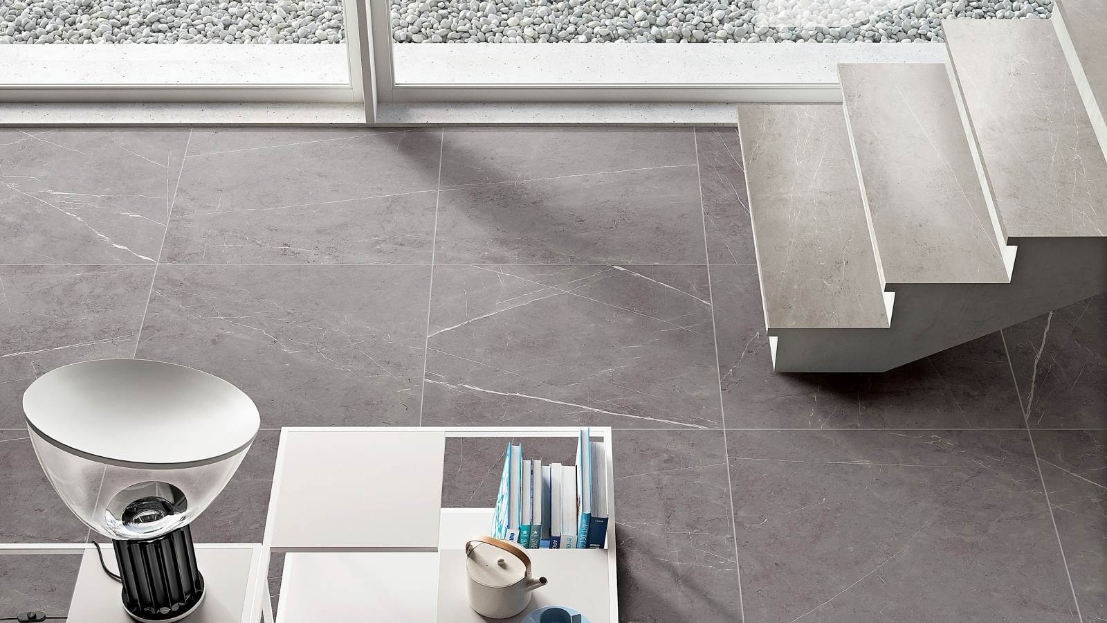 Euro Marble Pietra Grey 600x600mm Floor Tile