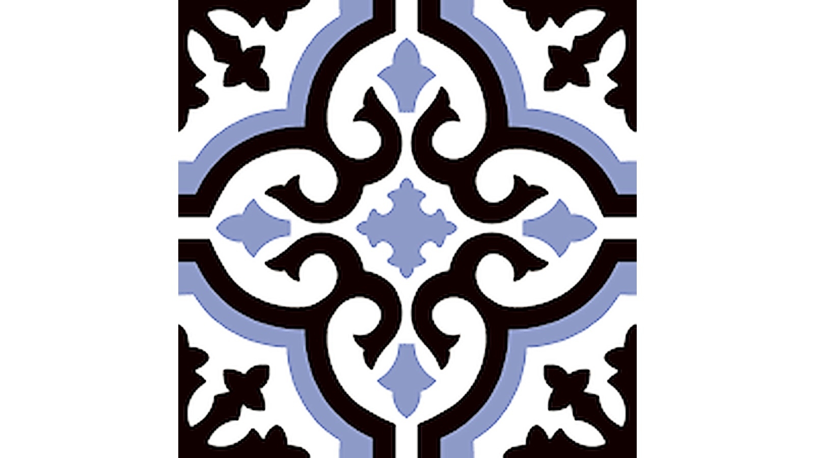 Clasico Cosenza Azul 225x225mm Matte Tile