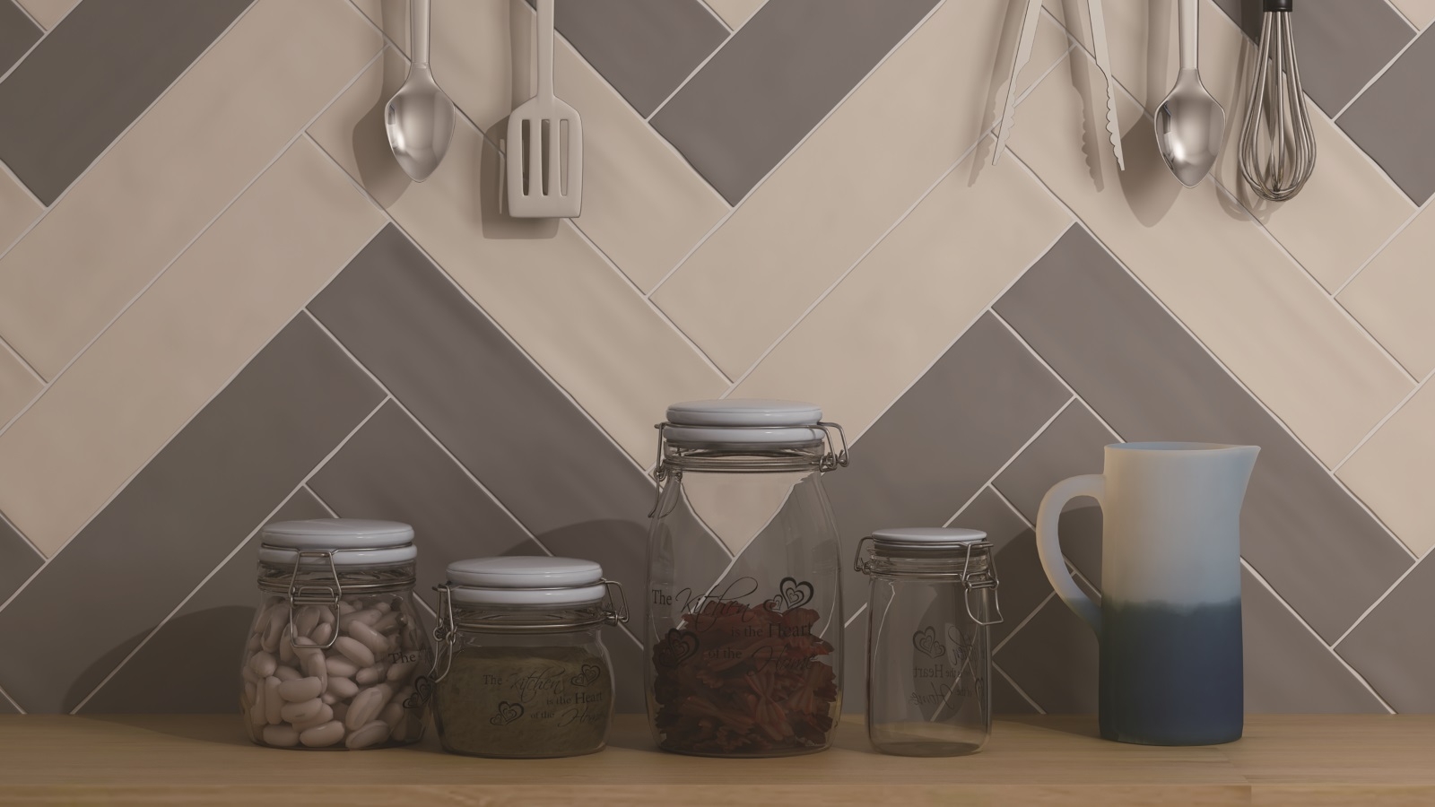 Pastel Subway 302x76mm Smoke Silk Tile