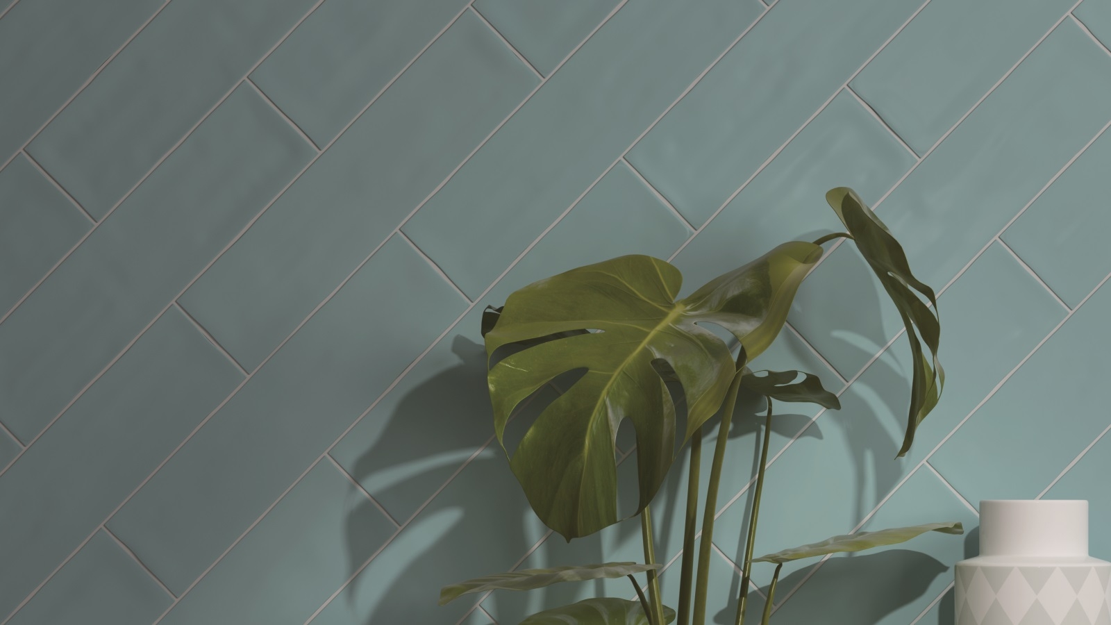 Pastel Subway 302x76mm Turquoise Silk Tile