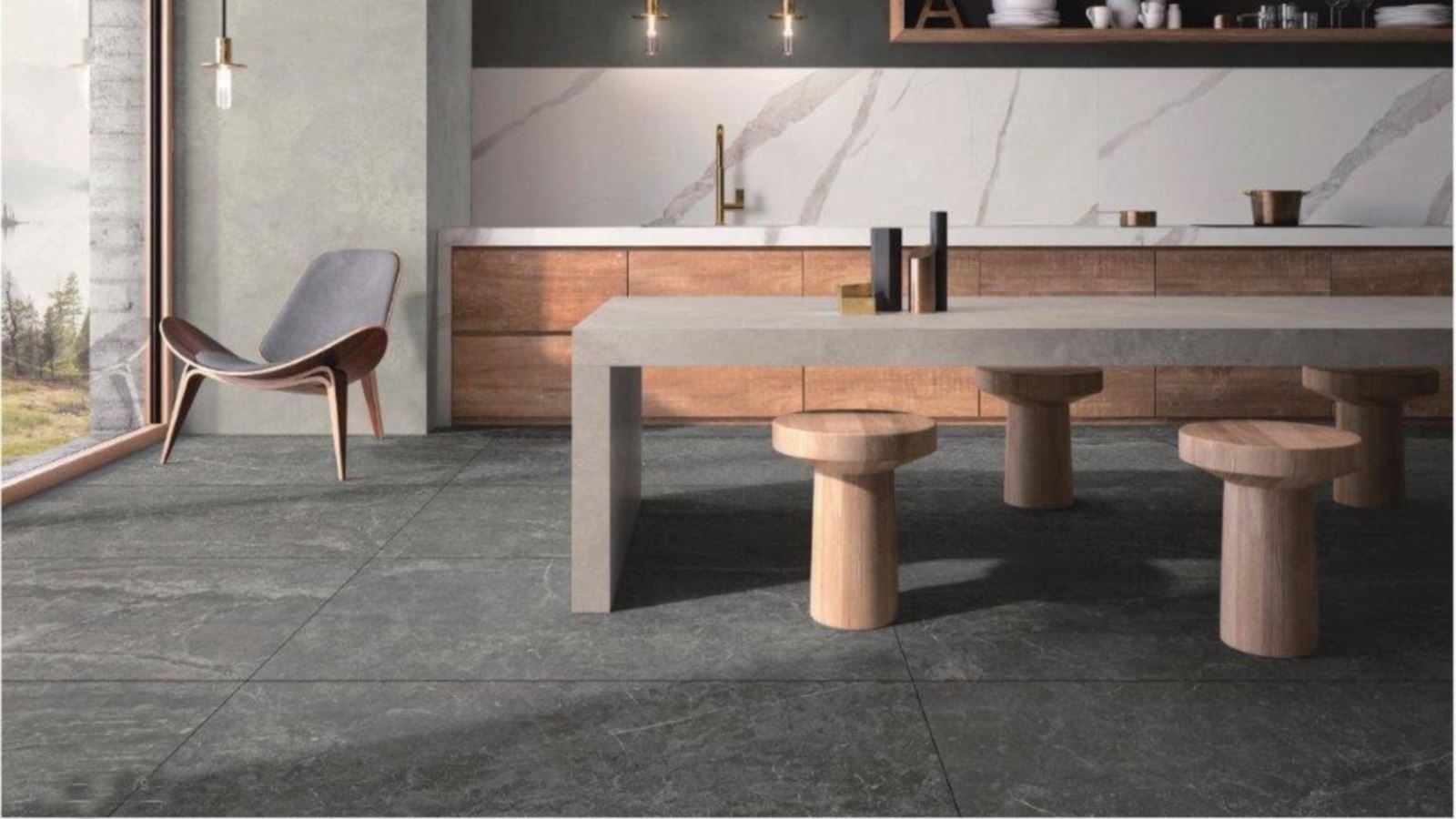 Havana Black 600x1200mm Honed Tile