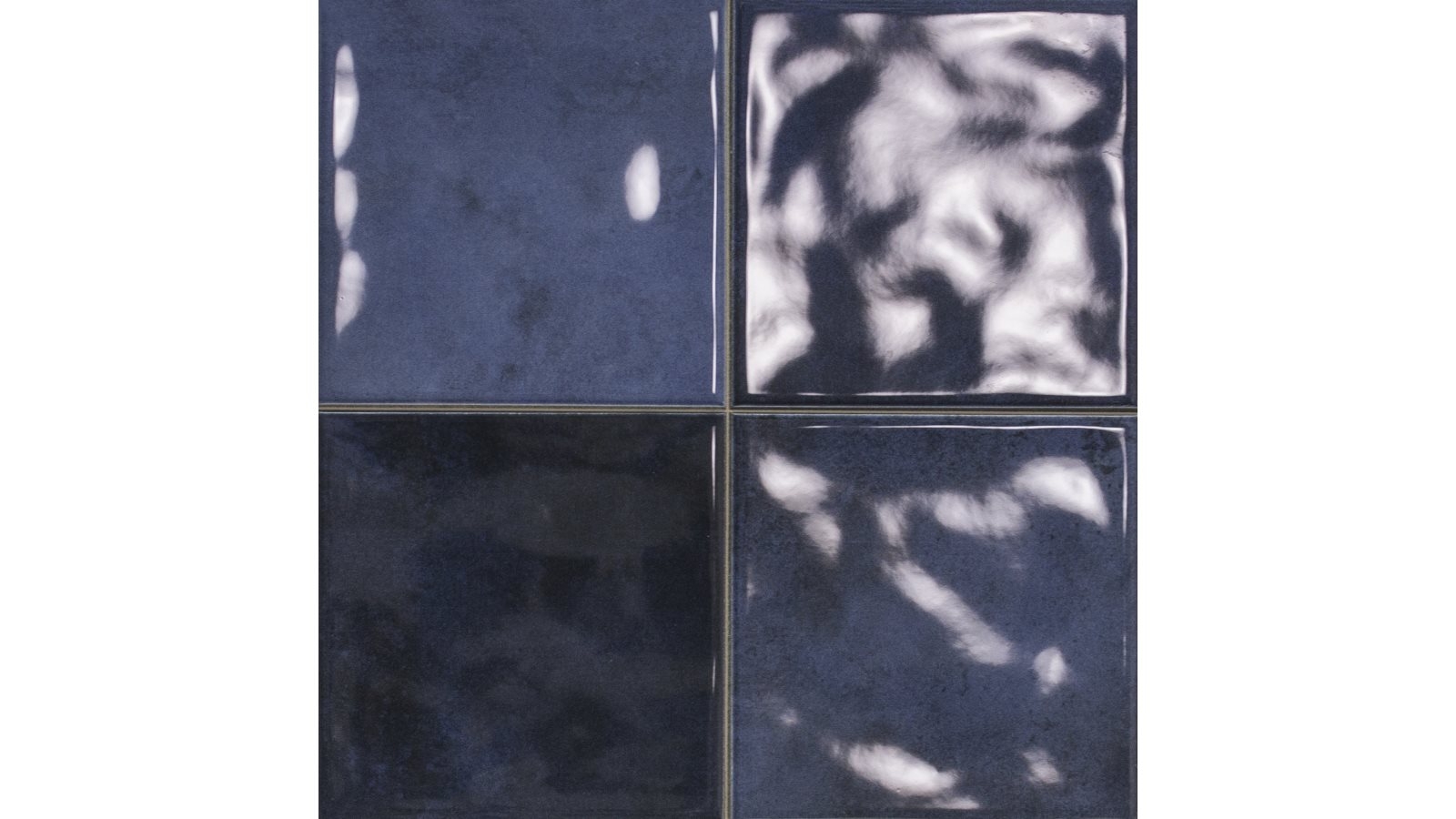 Omega12 Scored Azul Blue 243x243mm Gloss Tile