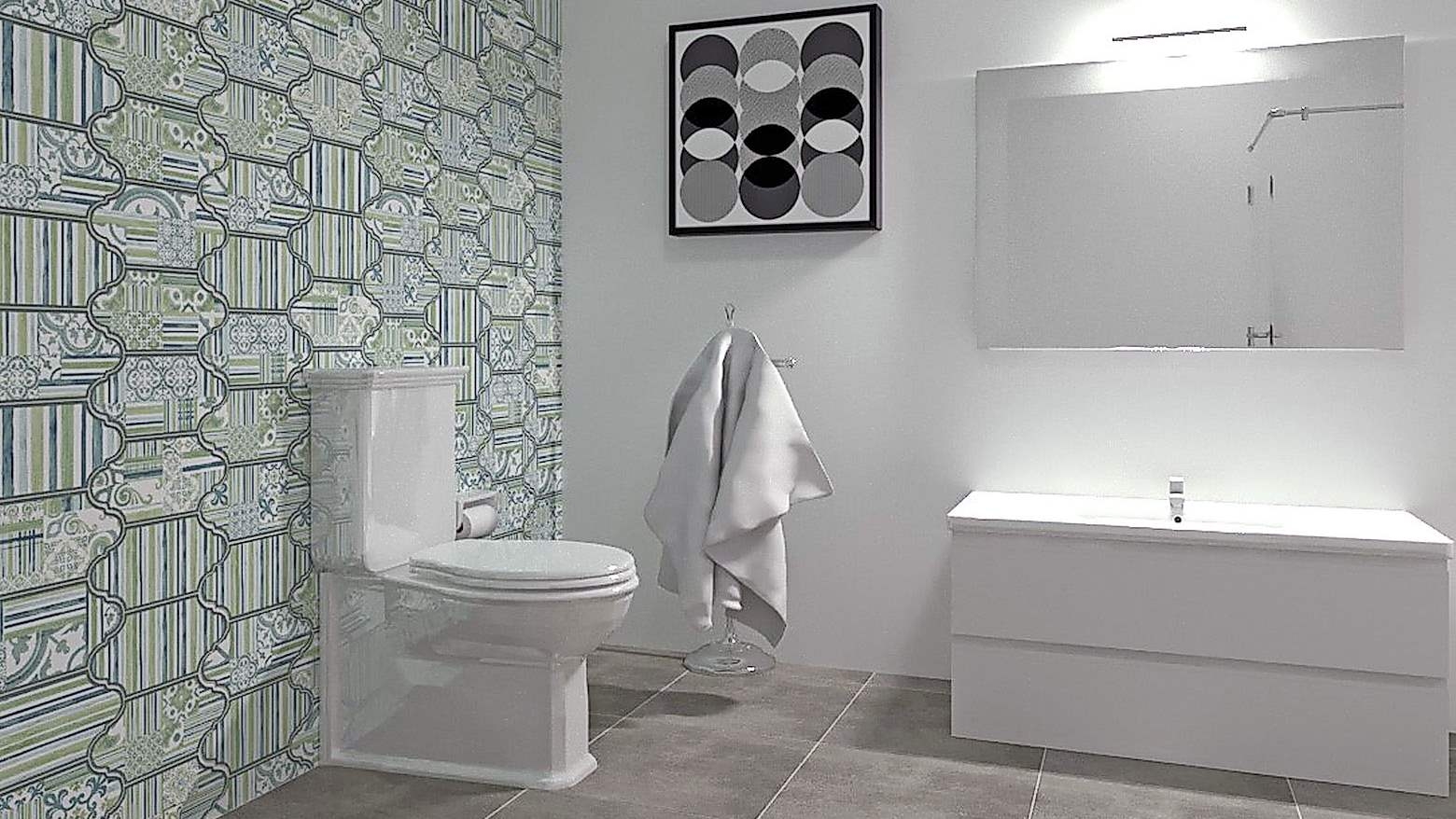 Garden Green 162x326mm Wall Tile