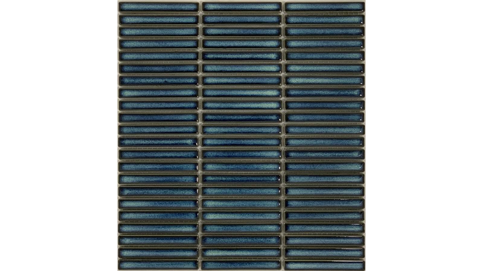 Small KitKat 12x92mm Shadow Dark Green Gloss Porcelain Wall Tile