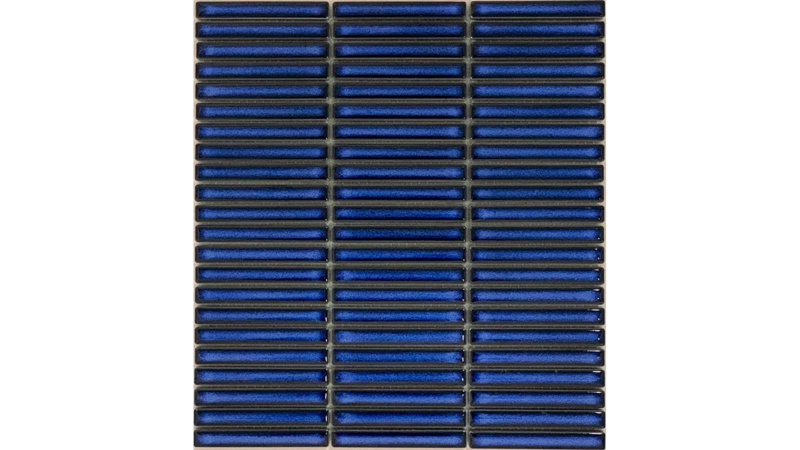 Small KitKat 12x92mm Shadow Blue Gloss Porcelain Wall Tile