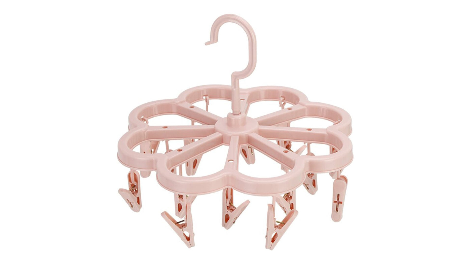 Living Today 16 Pegs Collapsible Airer - Pink