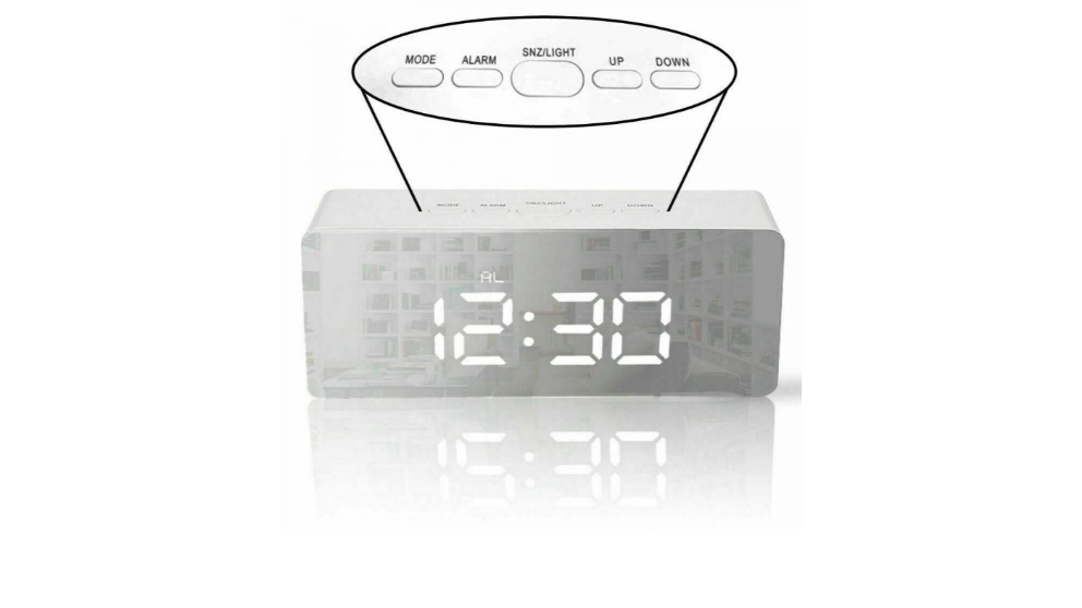 Digital LED Display Alarm Clock Harvey Norman