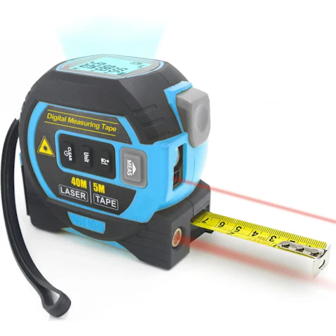 Living Today 40mx5m Laser Measure Cross-line Level Tape Measure - Blue