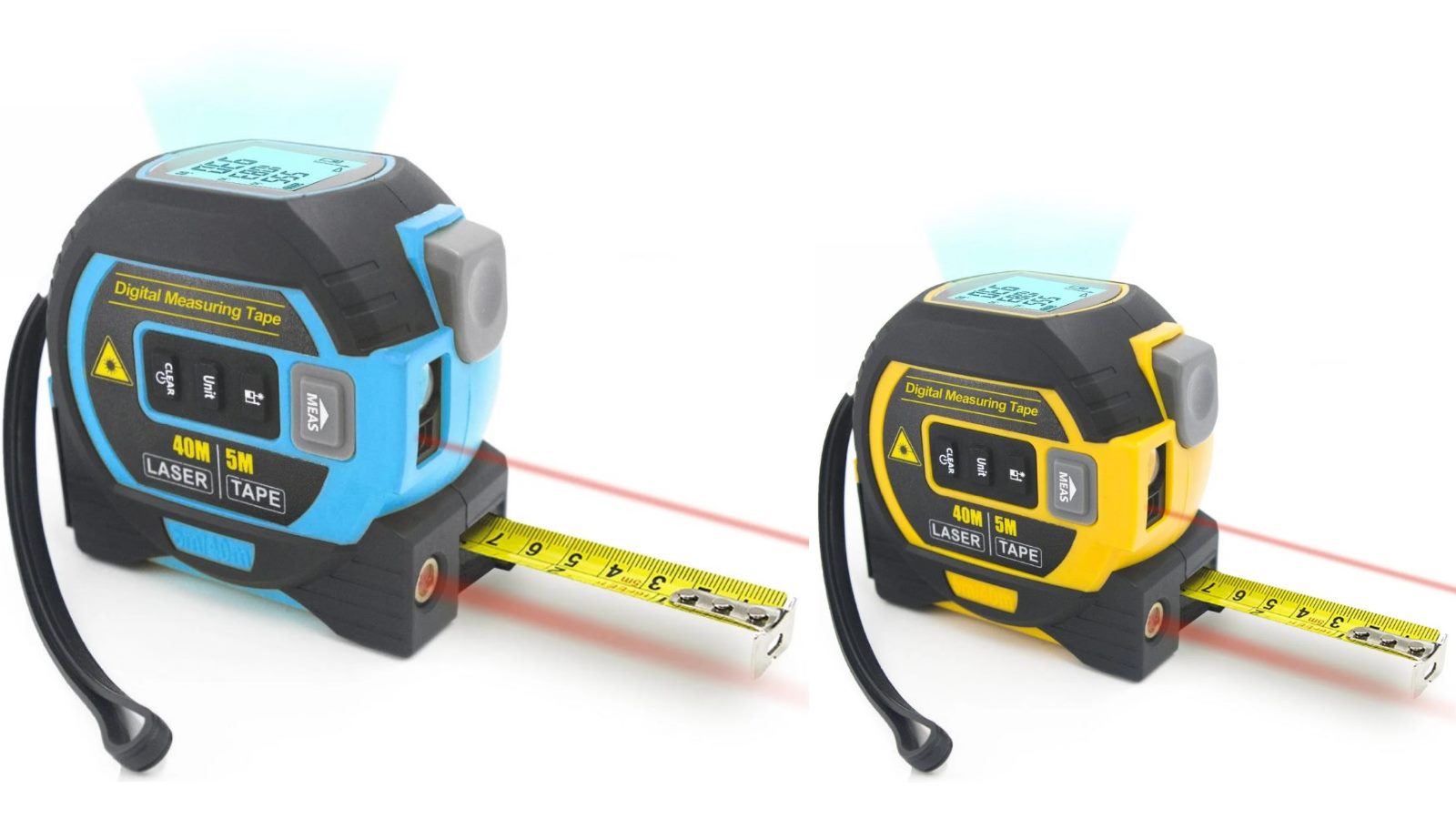 Living Today 40mx5m Laser Measure Cross-line Level Tape Measure