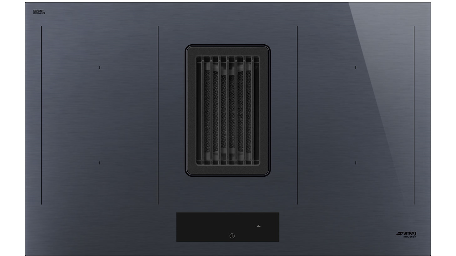 Smeg Linea 800mm 4 Zone Induction Cooktop with Integrated Rangehood