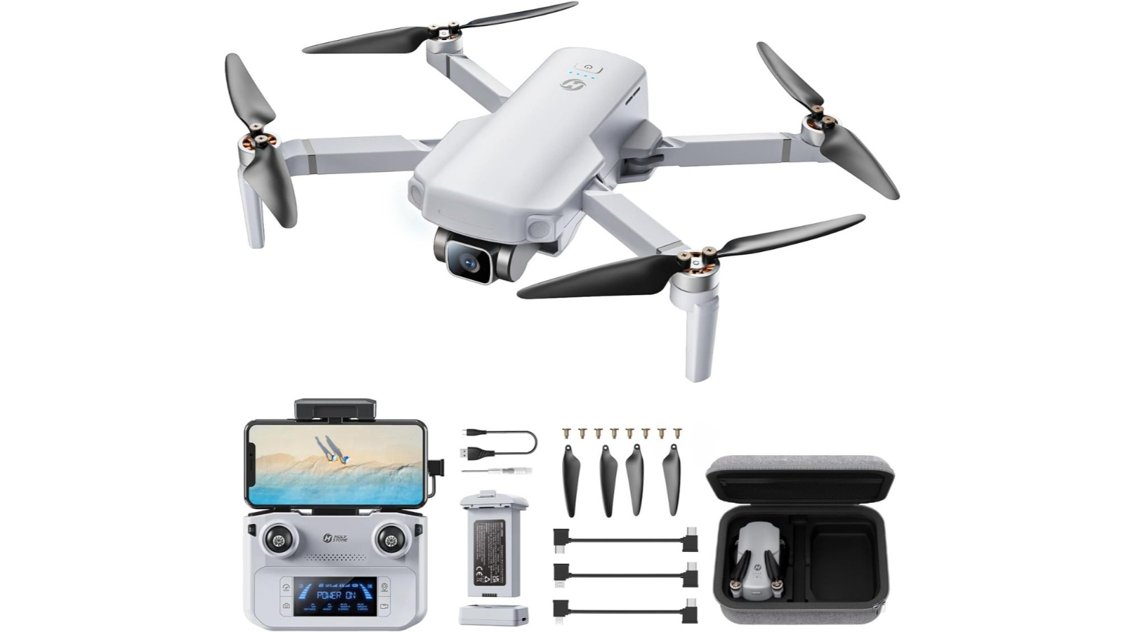 Holy Stone HS360E Foldable GPS EIS FPV RC Quadcopter Drone with 4K Camera