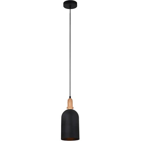 HORTEN Scandinavian Oblong Pendant Light - Matte Black