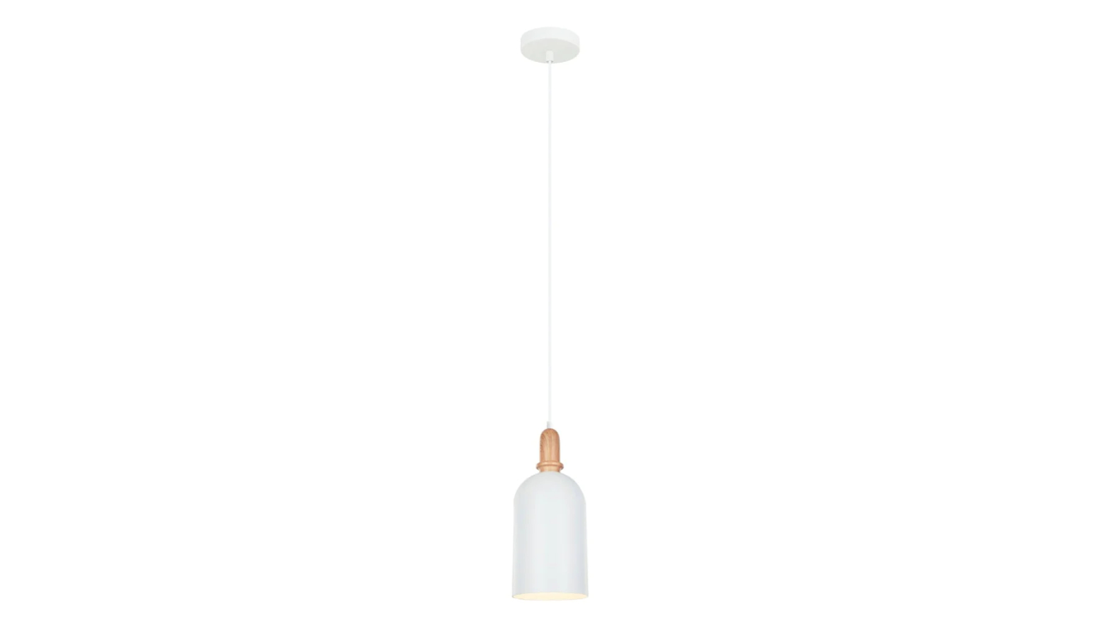 HORTEN Scandinavian Oblong Pendant Light - Matte White