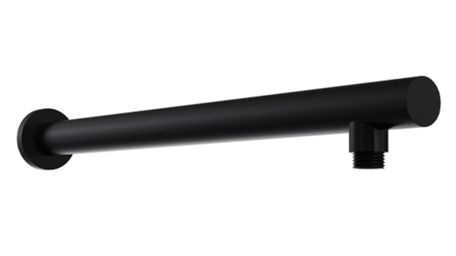 Parisi Play 440mm Straight Wall Shower Arm - Matte Black