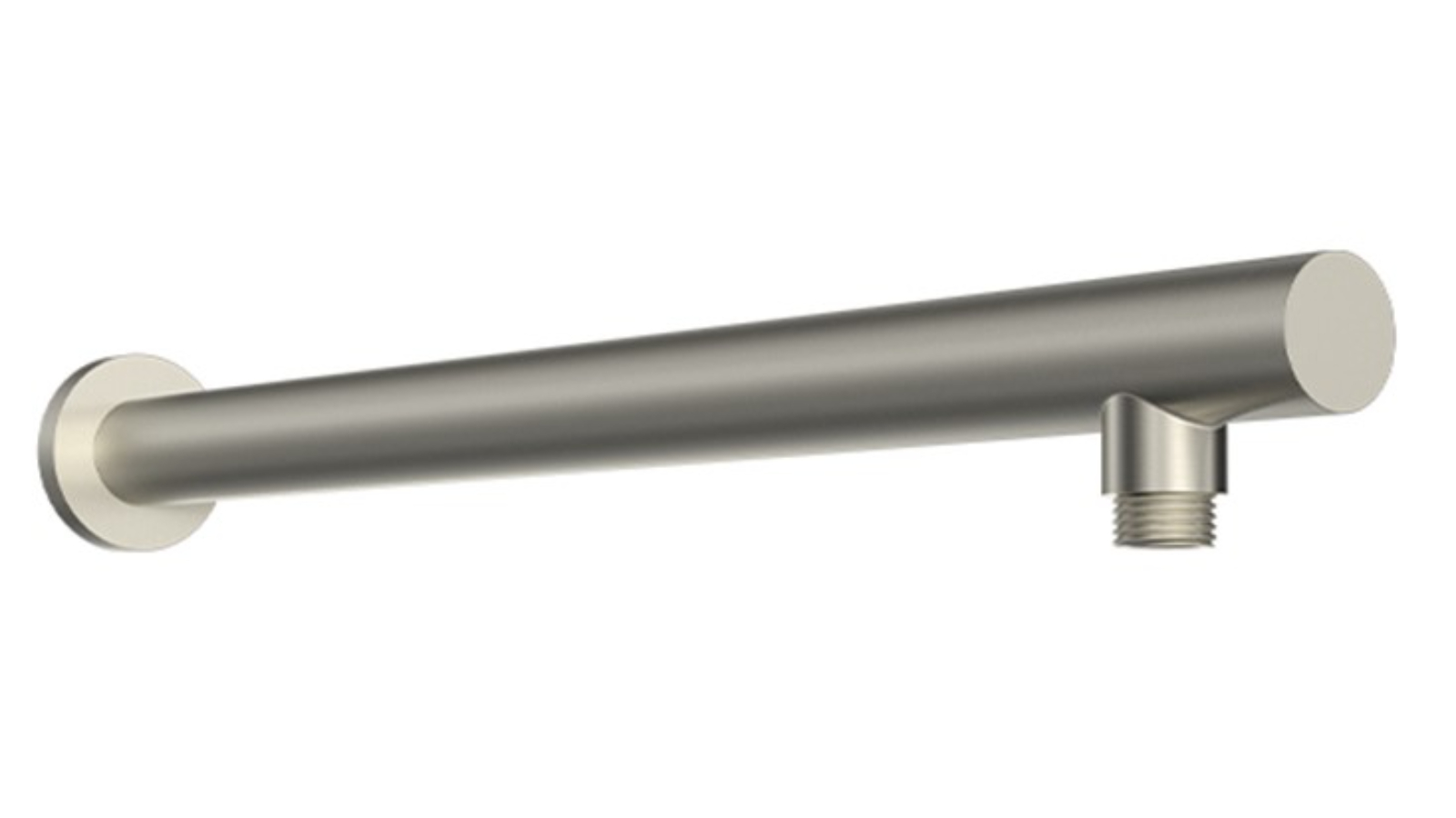 Parisi Play 440mm Straight Wall Shower Arm - Brushed Nickel