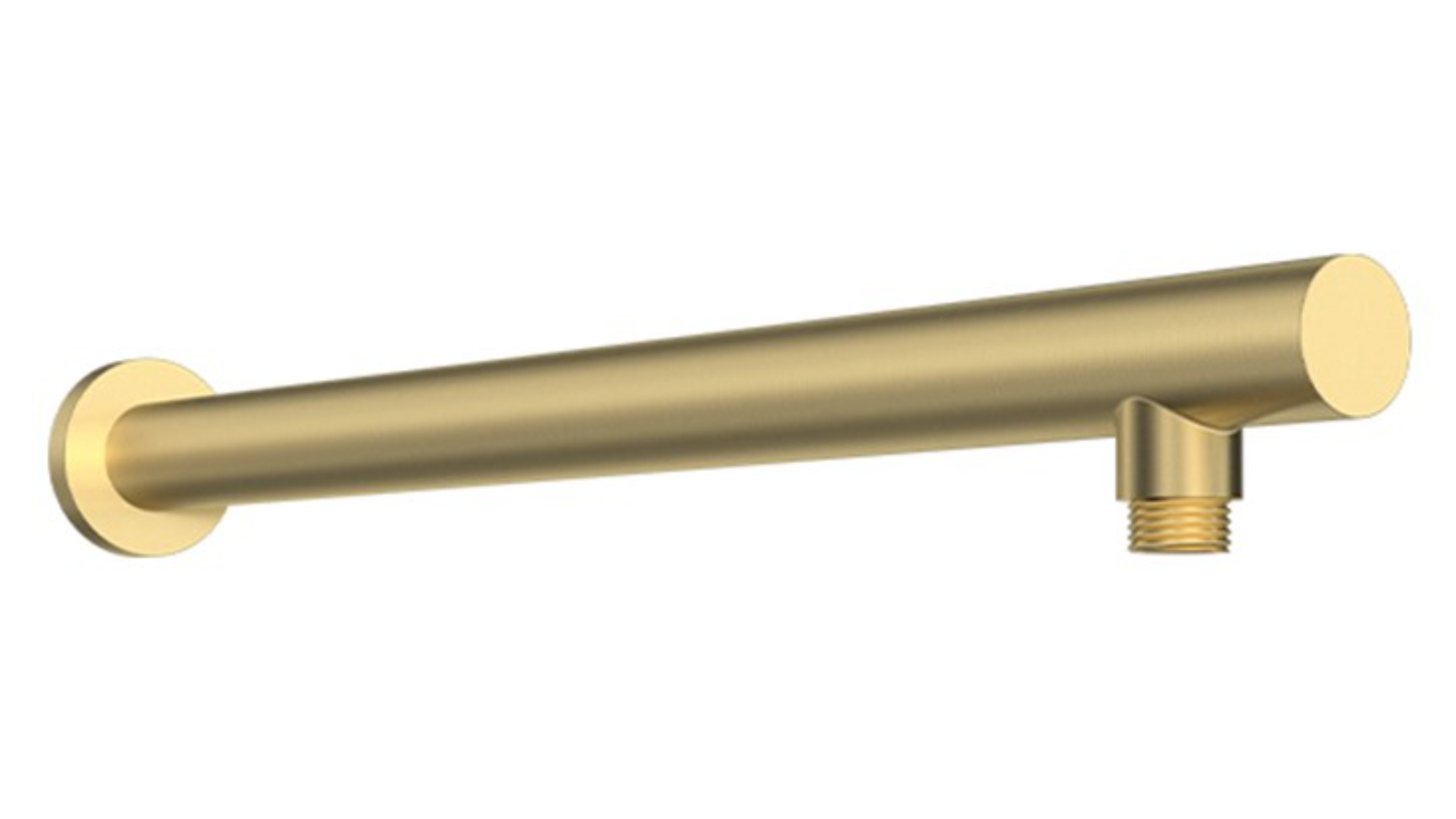 Parisi Play 440mm Straight Wall Shower Arm - Brushed Brass