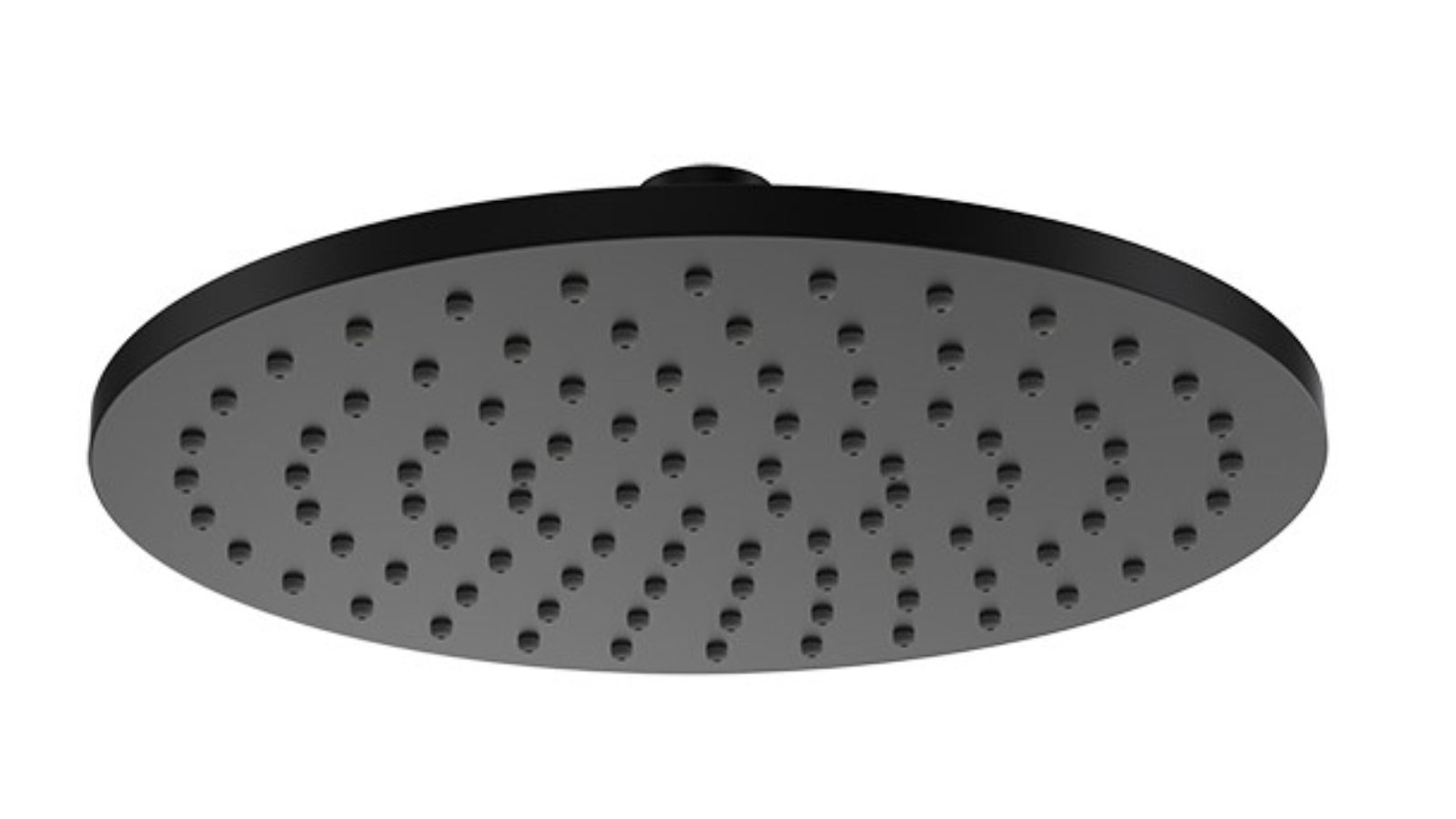Parisi Play 200mm Brass Round Shower Head - Matte Black