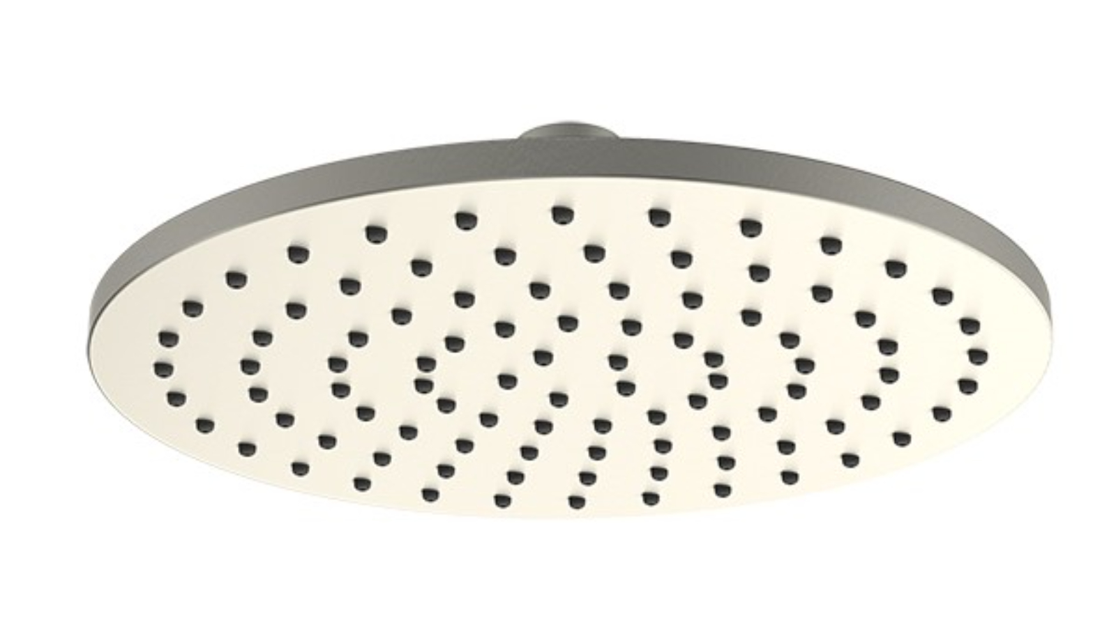 Parisi Play 200mm Brass Round Shower Head - Brushed Nickel