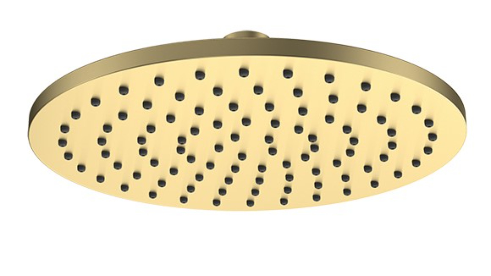 Parisi Play 200mm Brass Round Shower Head - Brushed Brass