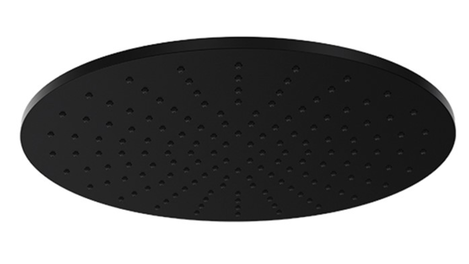 Parisi Play 300mm Brass Round Shower Head - Matte Black