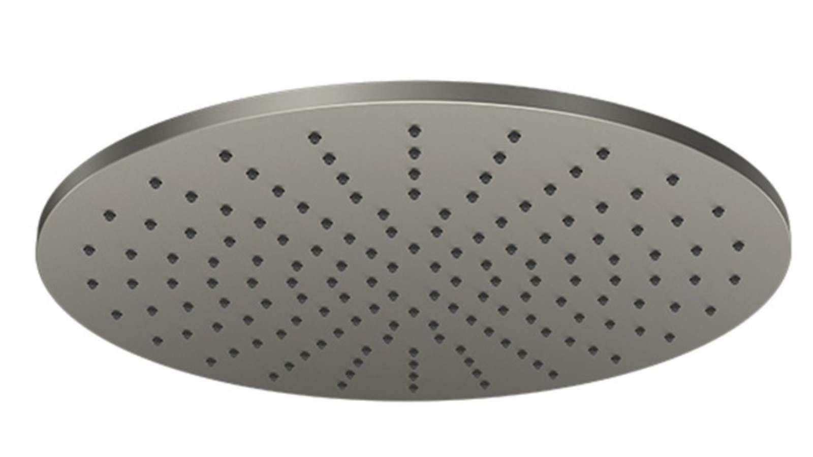 Parisi Play 300mm Brass Round Shower Head - Brushed Nickel