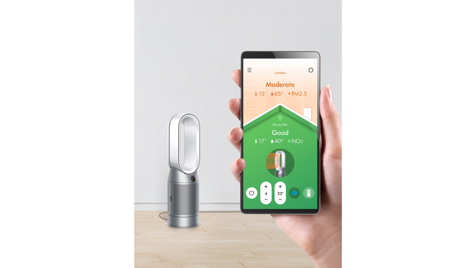 Dyson Purifier Hot Cool White Silver Harvey Norman
