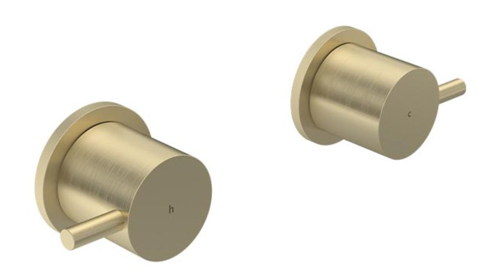 Parisi Play II Wall Top Assemblies - Brushed Brass