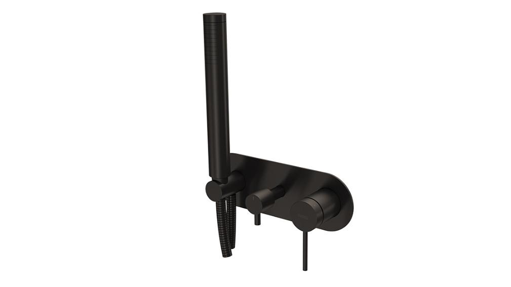 Parisi Play II Wall Mixer with 3 Way Diverter and Hand Shower - Fucile