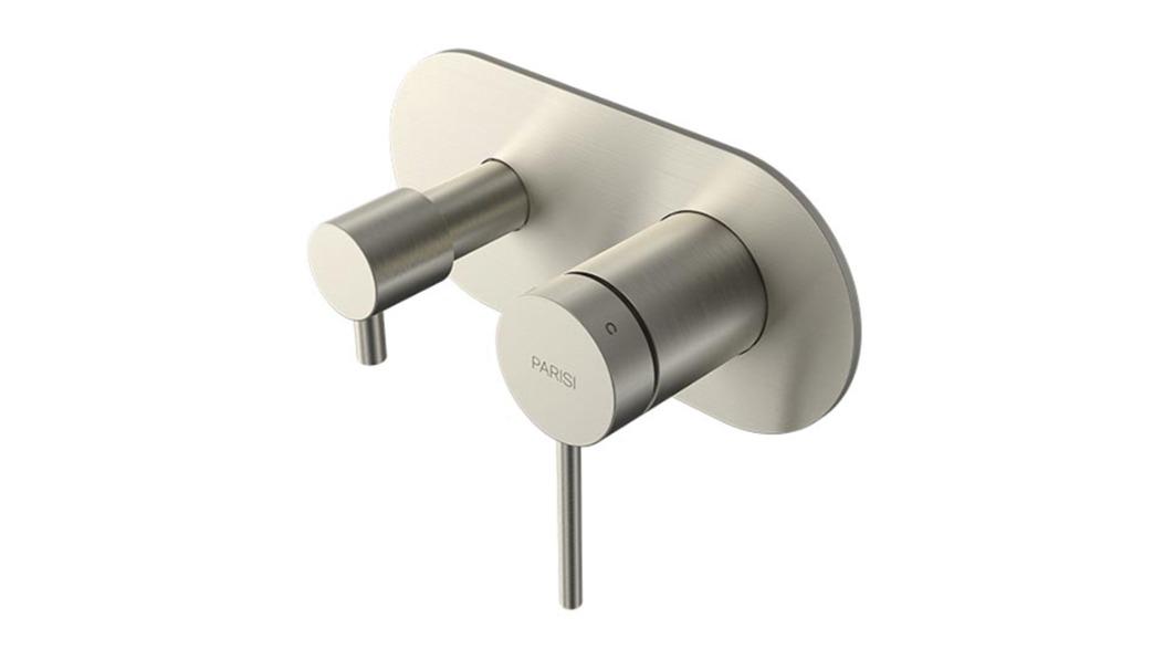 Parisi Play II Wall Mixer with 2 Way Diverter - Brushed Nickel