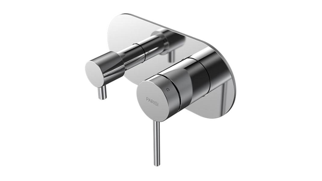 Parisi Play II Wall Mixer with 2 Way Diverter - Chrome
